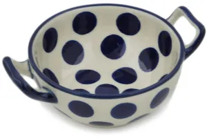 10 oz Bouillon Cup - Bold Blue Dots