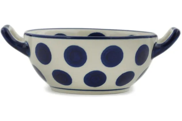 10 oz Bouillon Cup - Bold Blue Dots