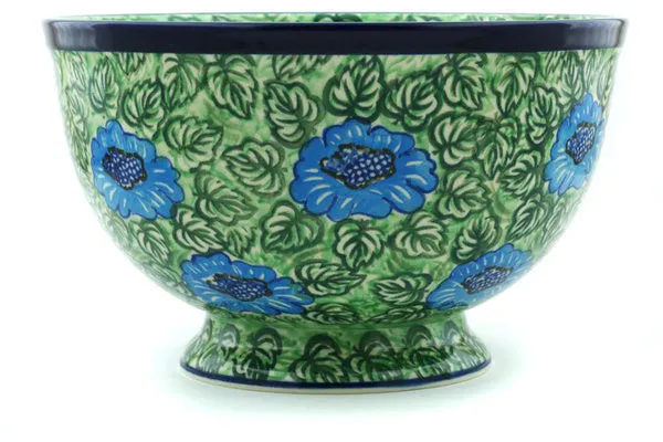 10" Bowl - Bold Blue Sunflower