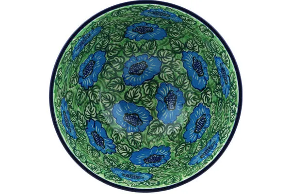 10" Bowl - Bold Blue Sunflower