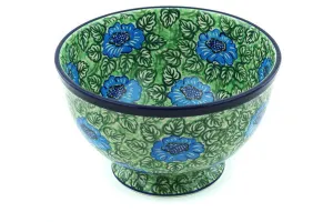 10" Bowl - Bold Blue Sunflower