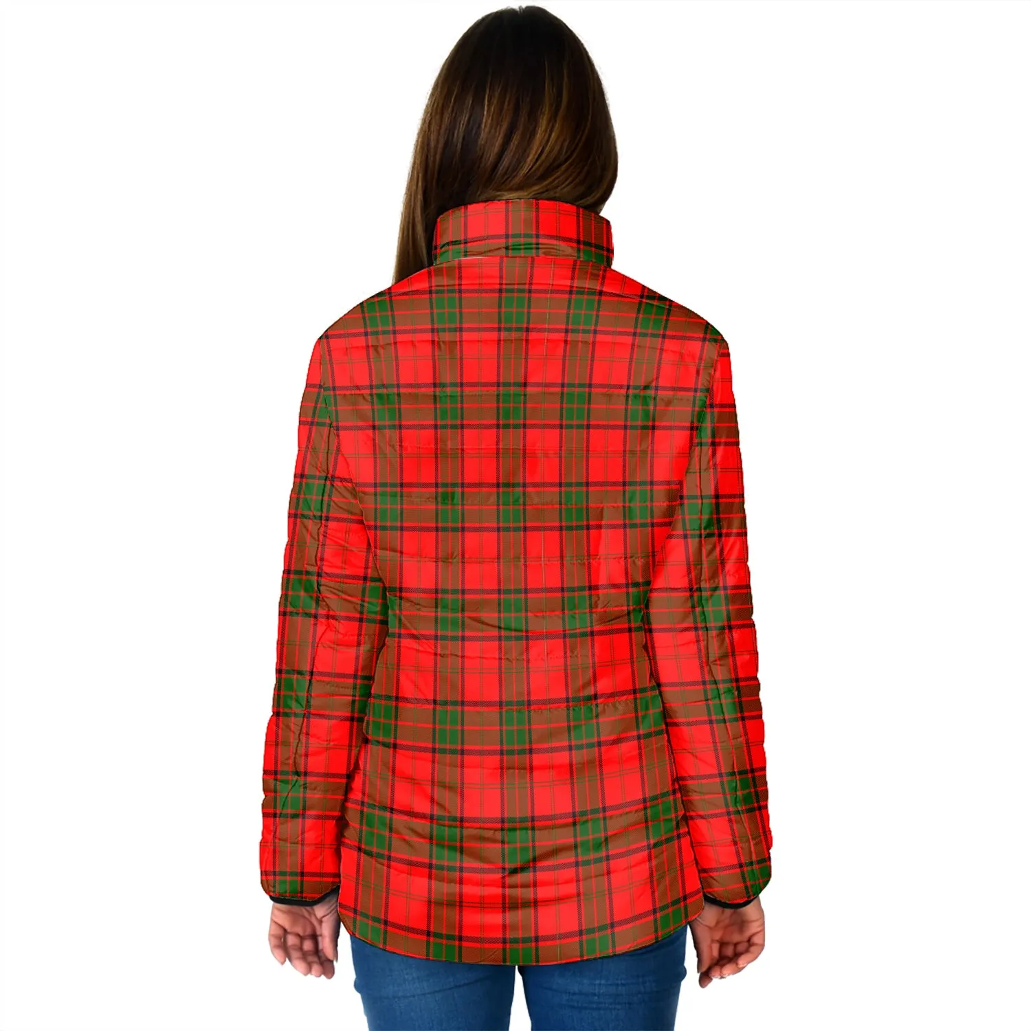 Adair Tartan Padded Jacket with Family Crest