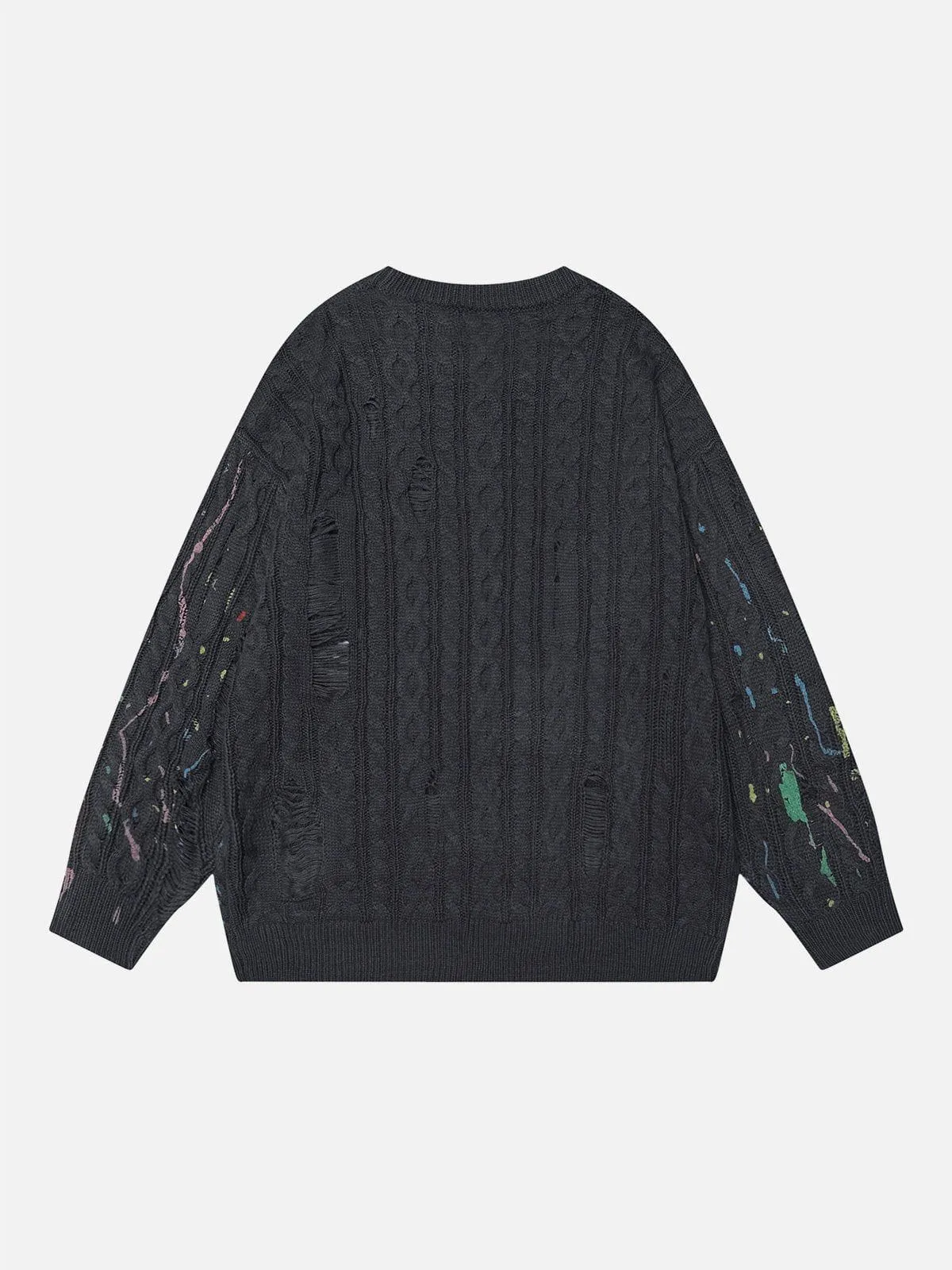 Aelfric Eden Splash-Ink Distressed Sweater