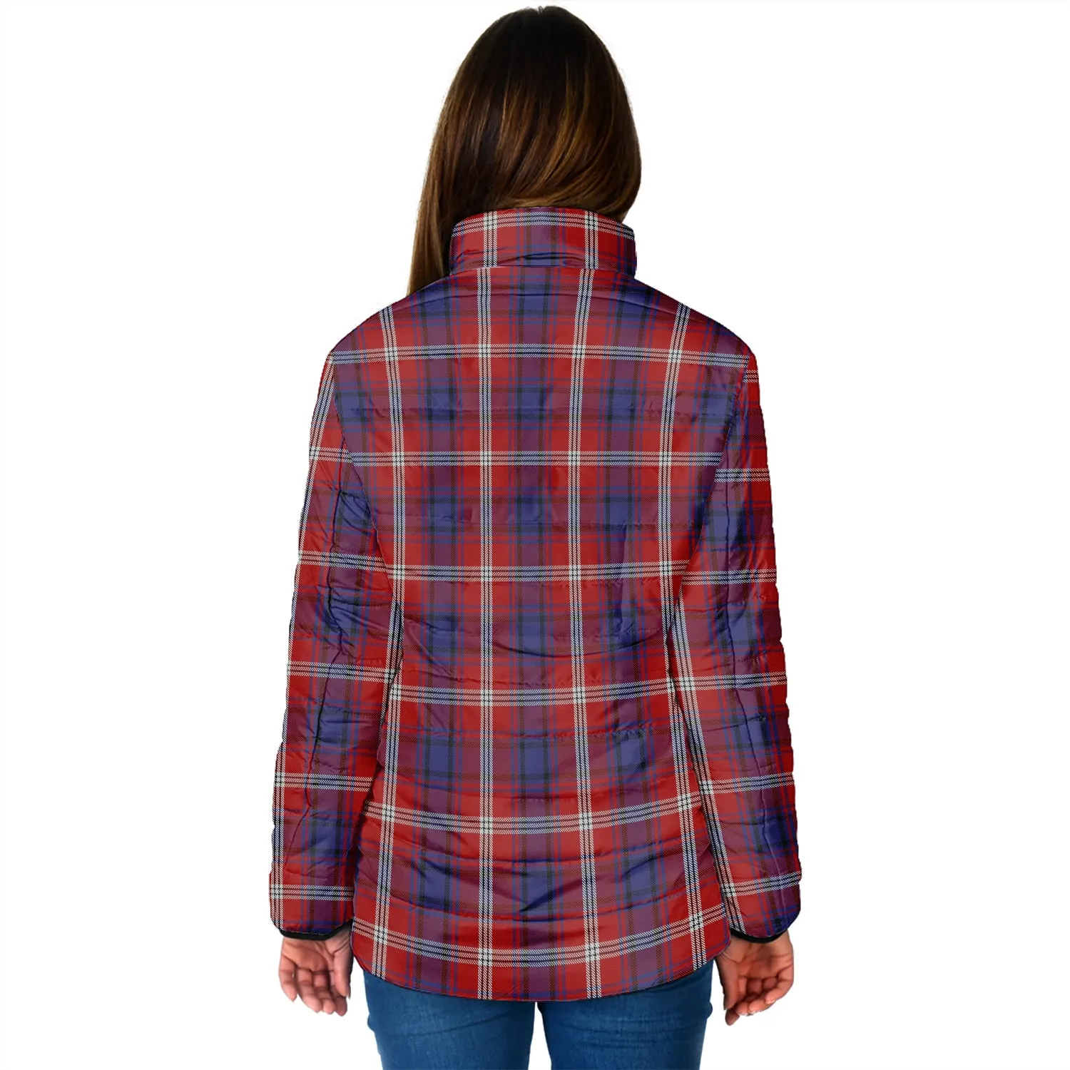 Ainslie Tartan Padded Jacket with Family Crest