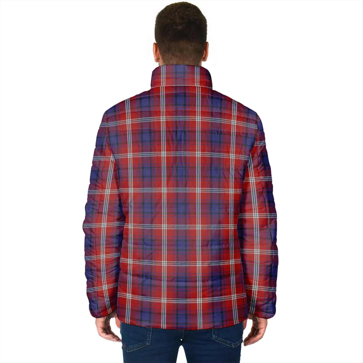 Ainslie Tartan Padded Jacket with Family Crest