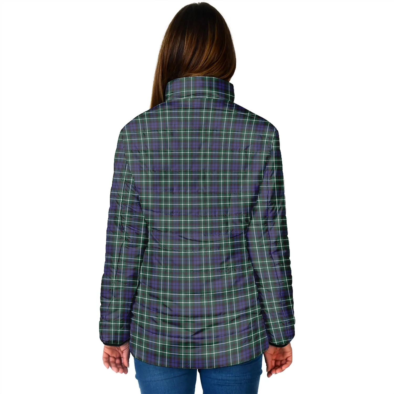 Allardice Tartan Padded Jacket with Family Crest