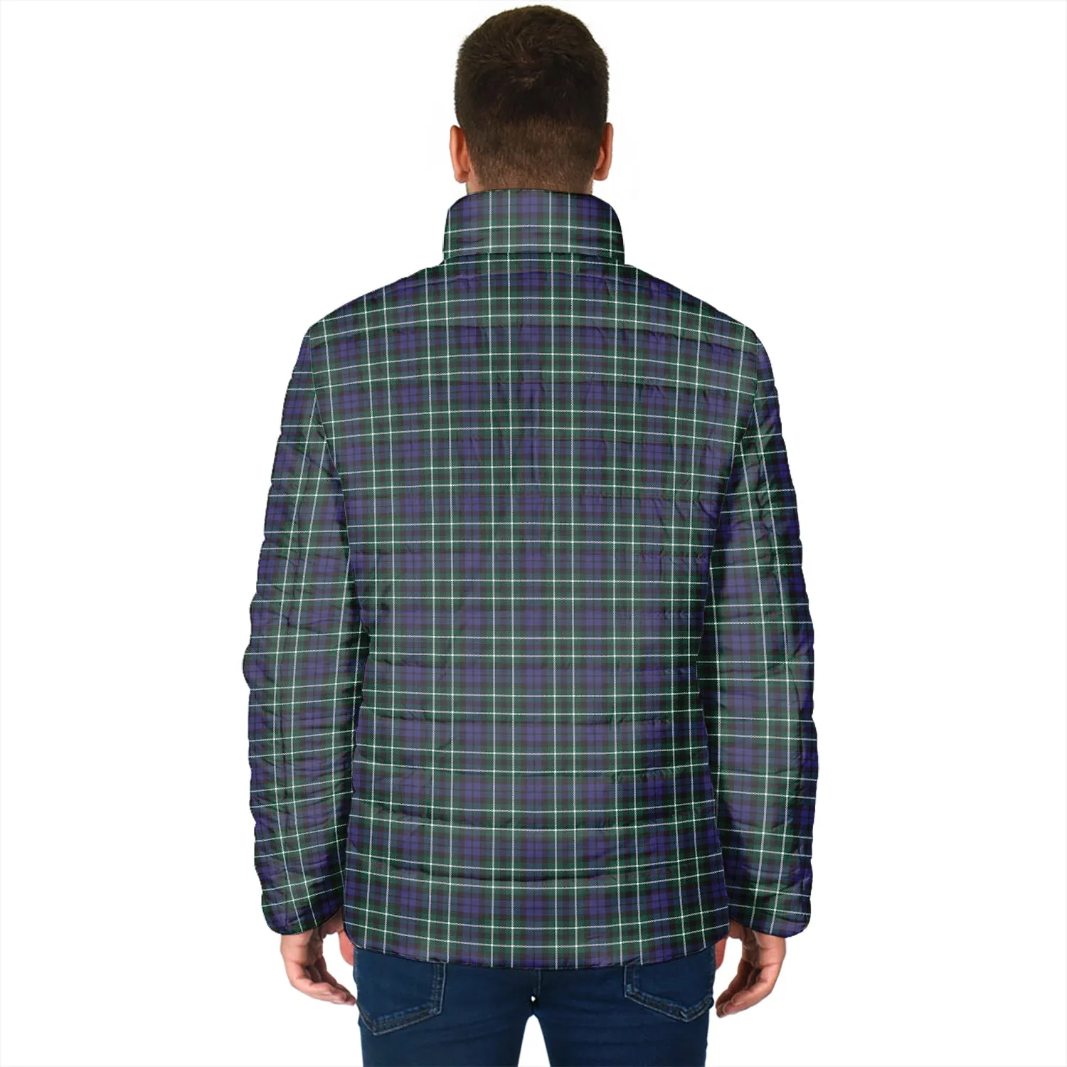 Allardice Tartan Padded Jacket with Family Crest