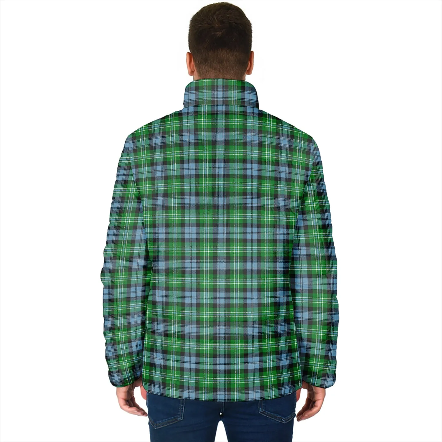 Arbuthnot Ancient Tartan Padded Jacket with Family Crest