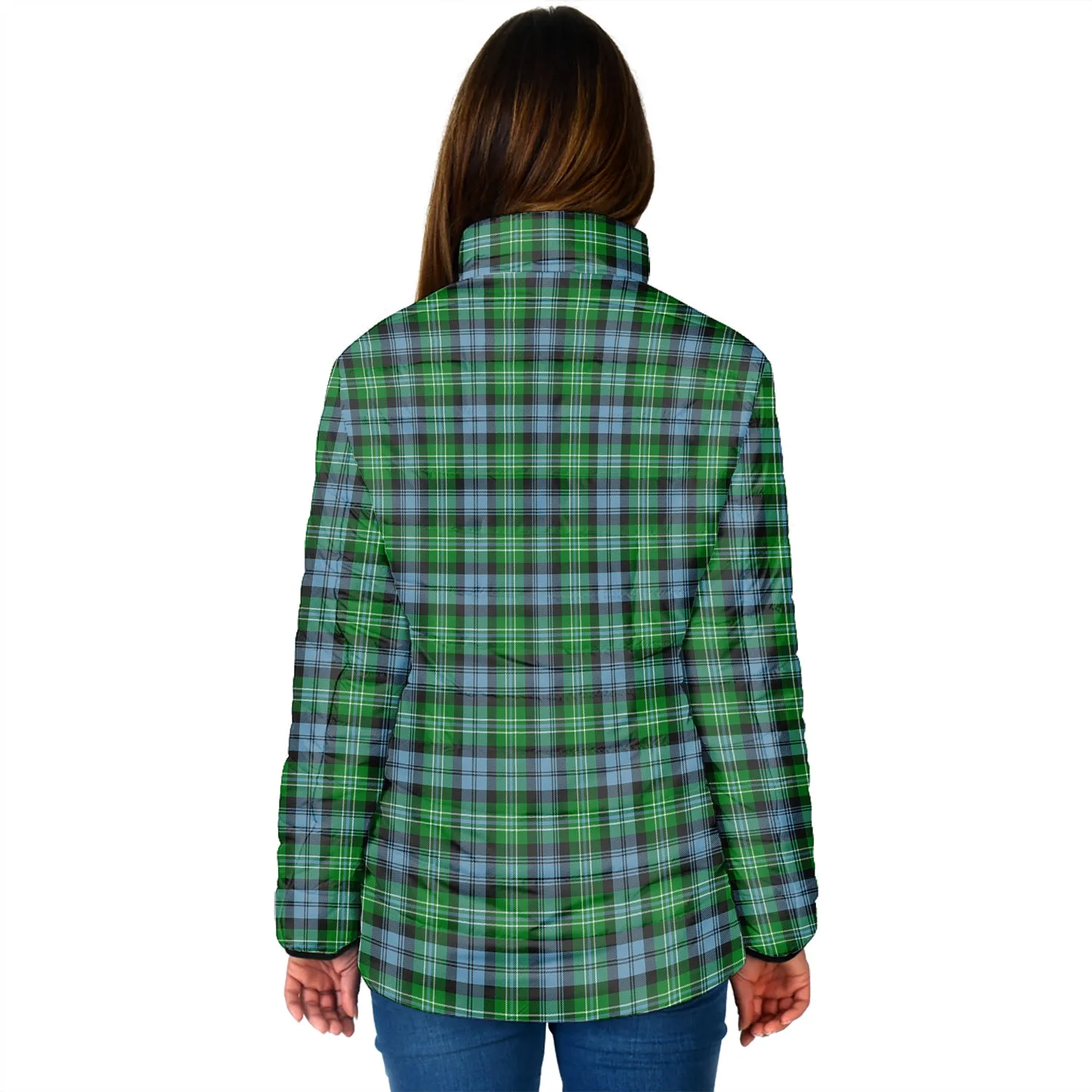 Arbuthnot Ancient Tartan Padded Jacket with Family Crest