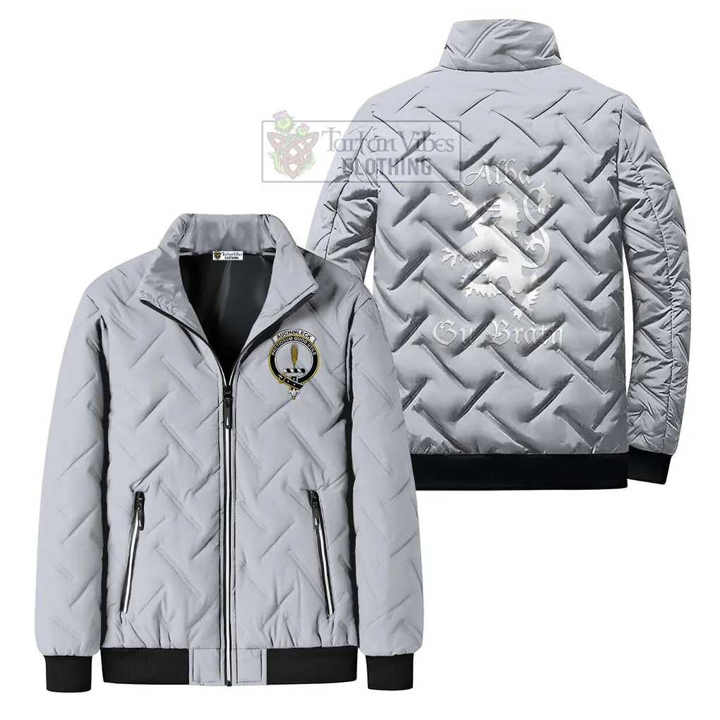 Auchinleck (Affleck) Family Crest Padded Cotton Jacket Lion Rampant Alba Gu Brath Style