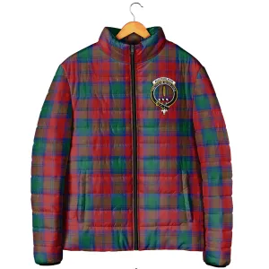 Auchinleck (Affleck) Tartan Padded Jacket with Family Crest