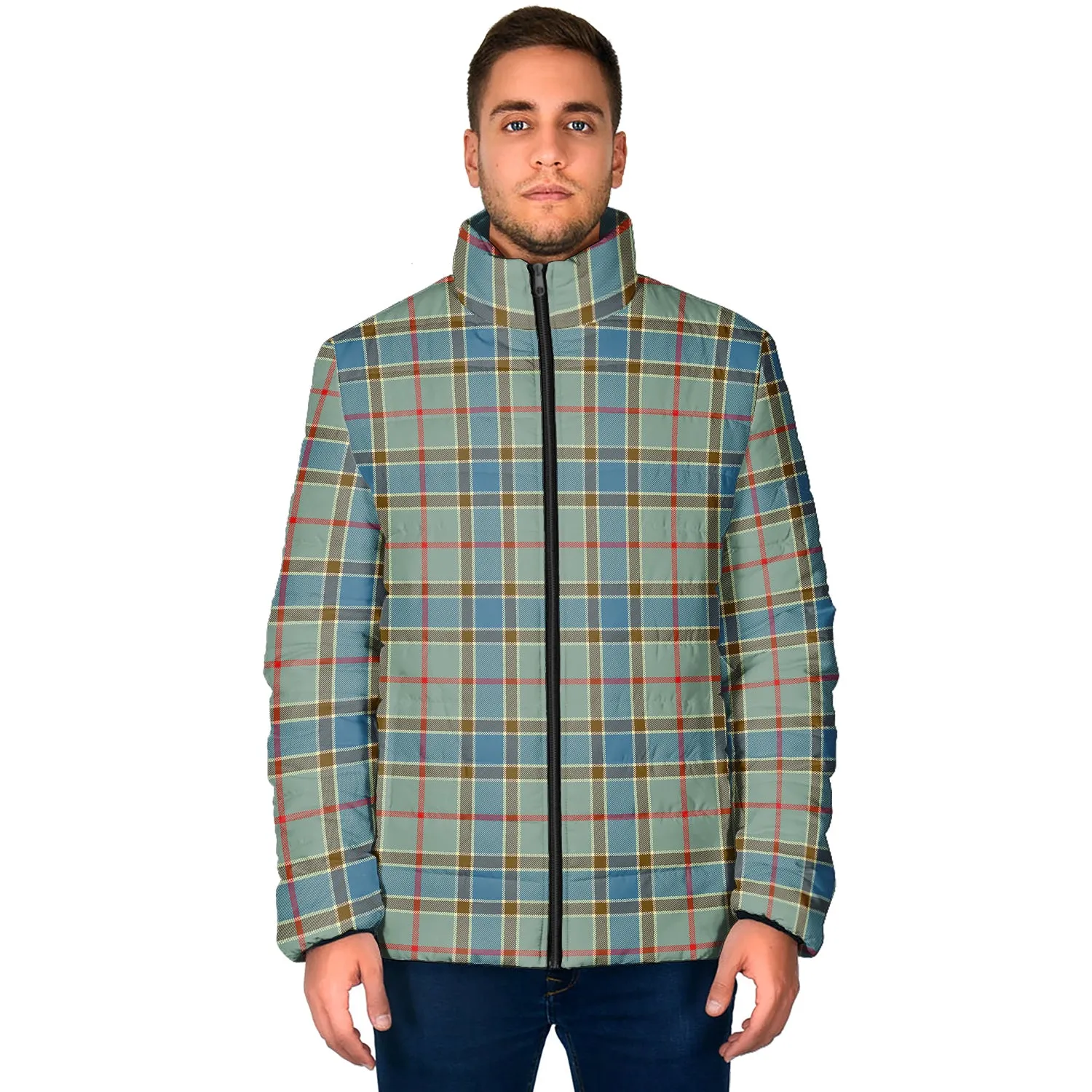 Balfour Blue Tartan Padded Jacket