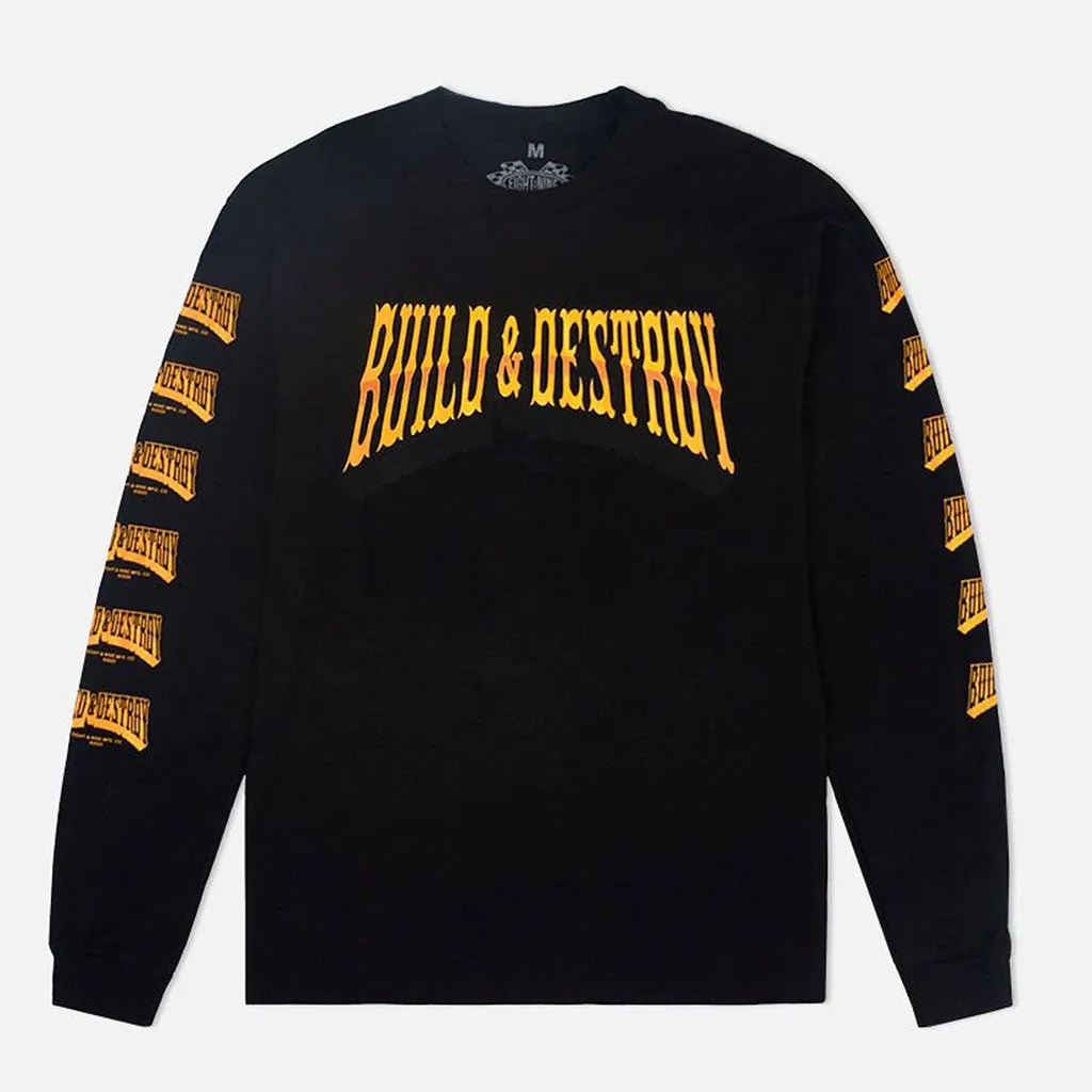 B&D Long Sleeve T Shirt Black