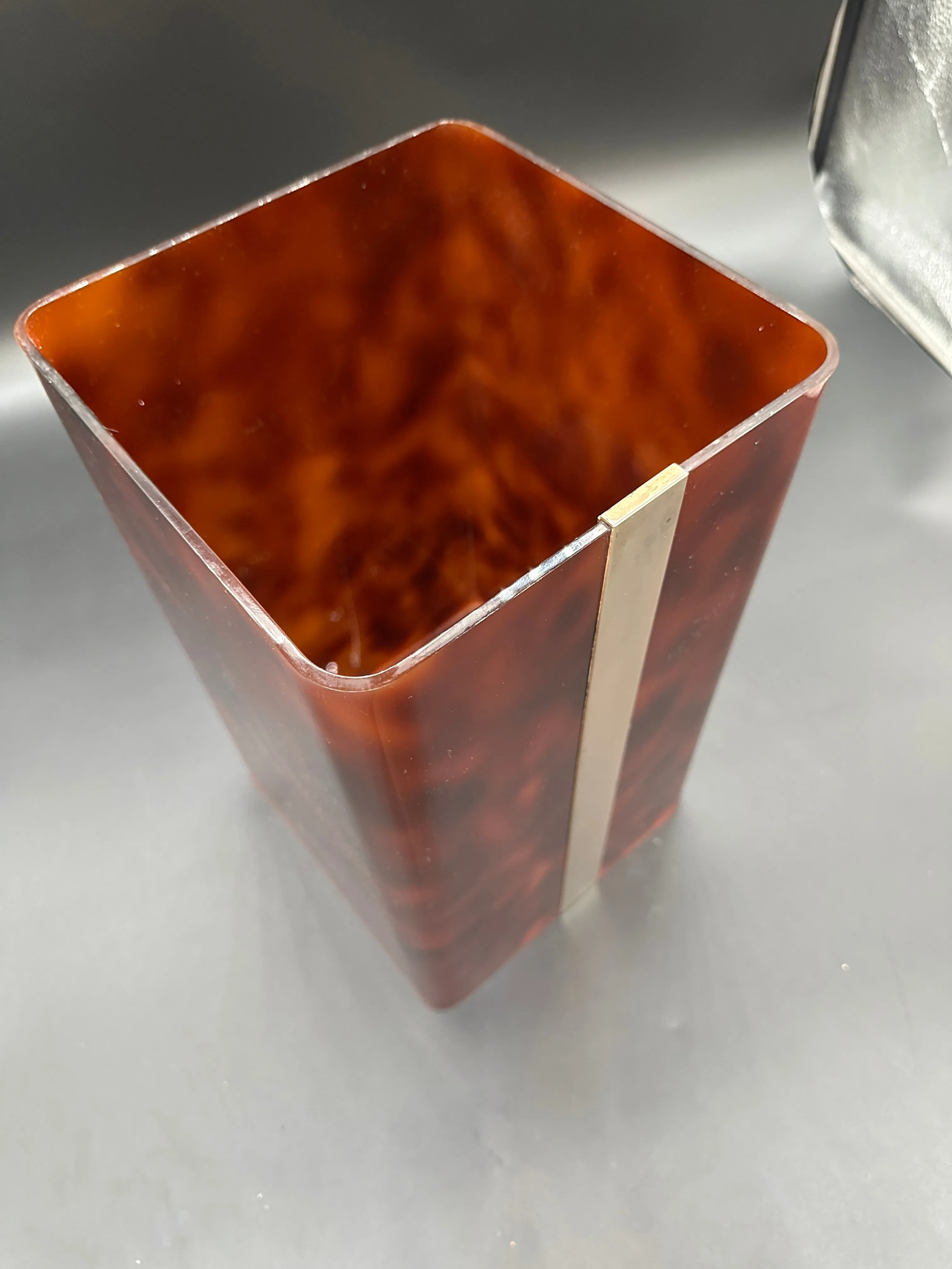 Basket in plexiglass, Italy 1970