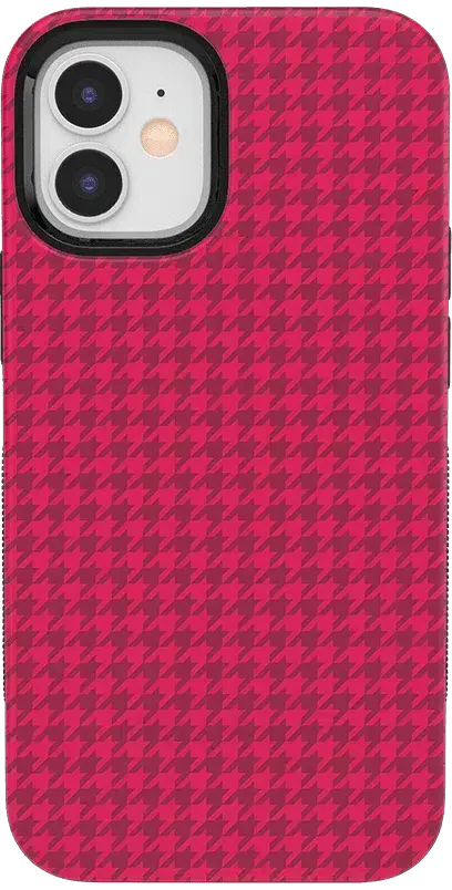 Best Dressed | Red Houndstooth Case