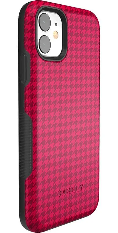 Best Dressed | Red Houndstooth Case