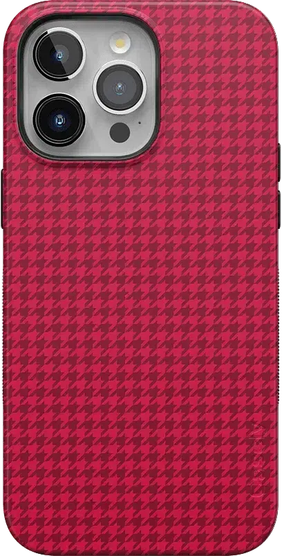 Best Dressed | Red Houndstooth Case