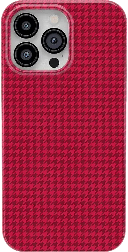 Best Dressed | Red Houndstooth Case