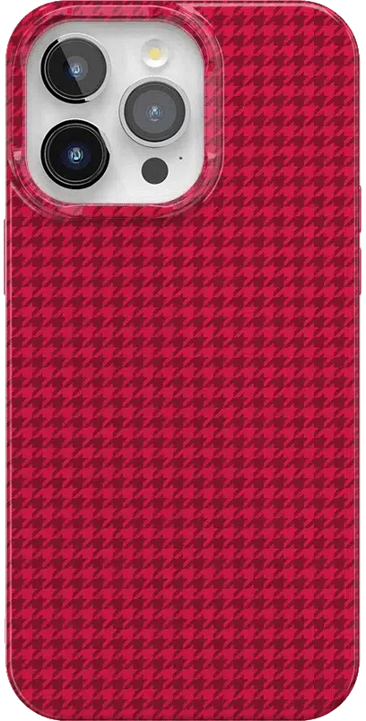 Best Dressed | Red Houndstooth Case