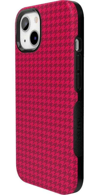 Best Dressed | Red Houndstooth Case