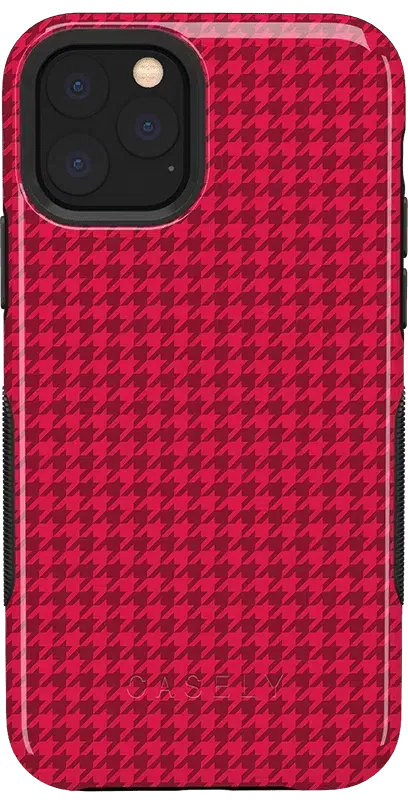 Best Dressed | Red Houndstooth Case