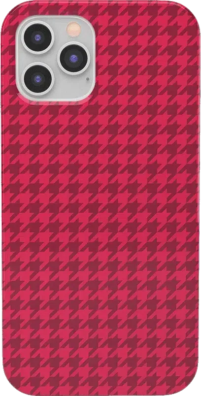 Best Dressed | Red Houndstooth Case