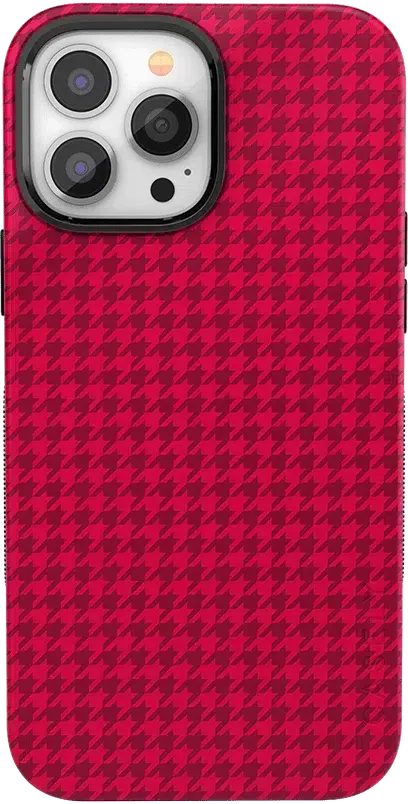 Best Dressed | Red Houndstooth Case