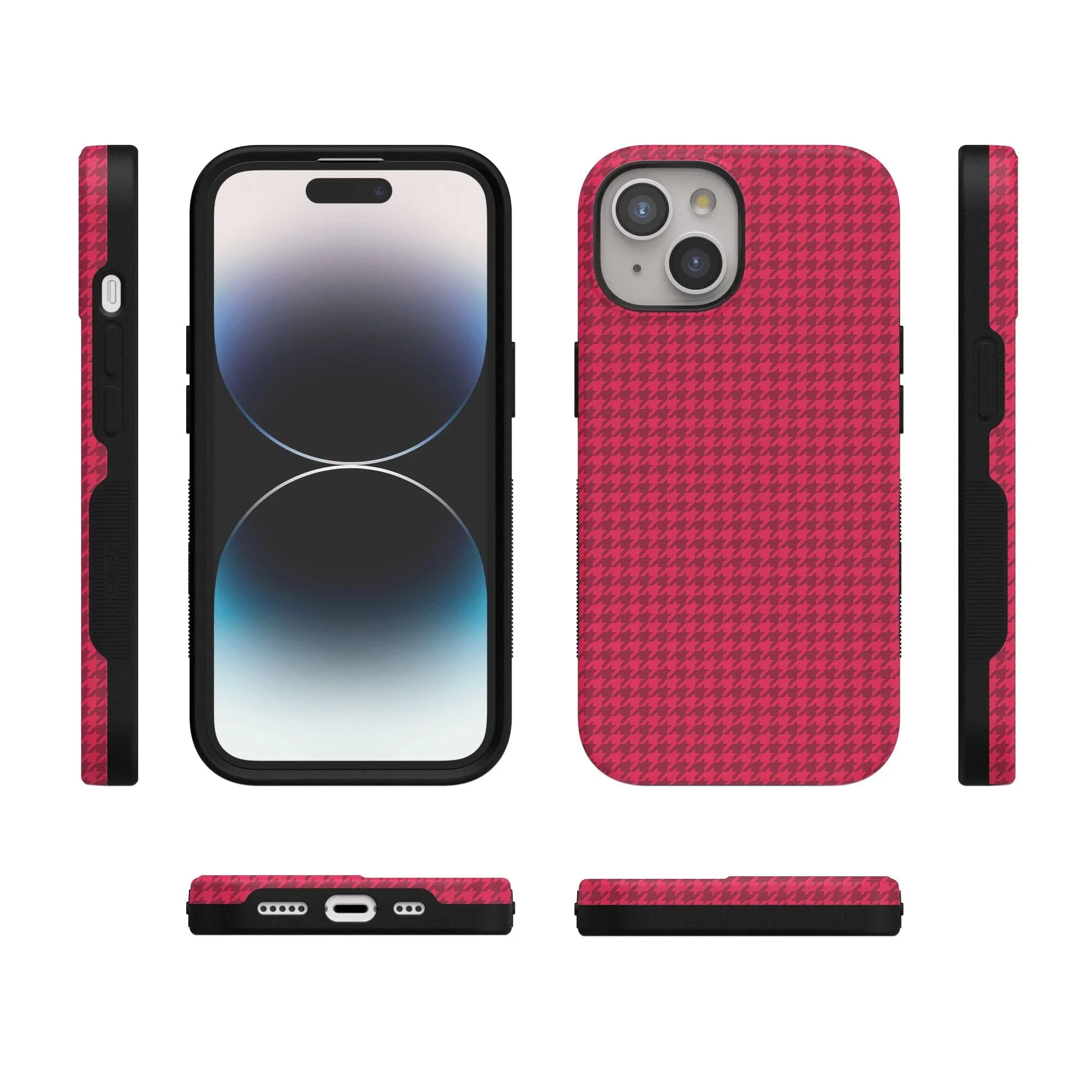 Best Dressed | Red Houndstooth Case