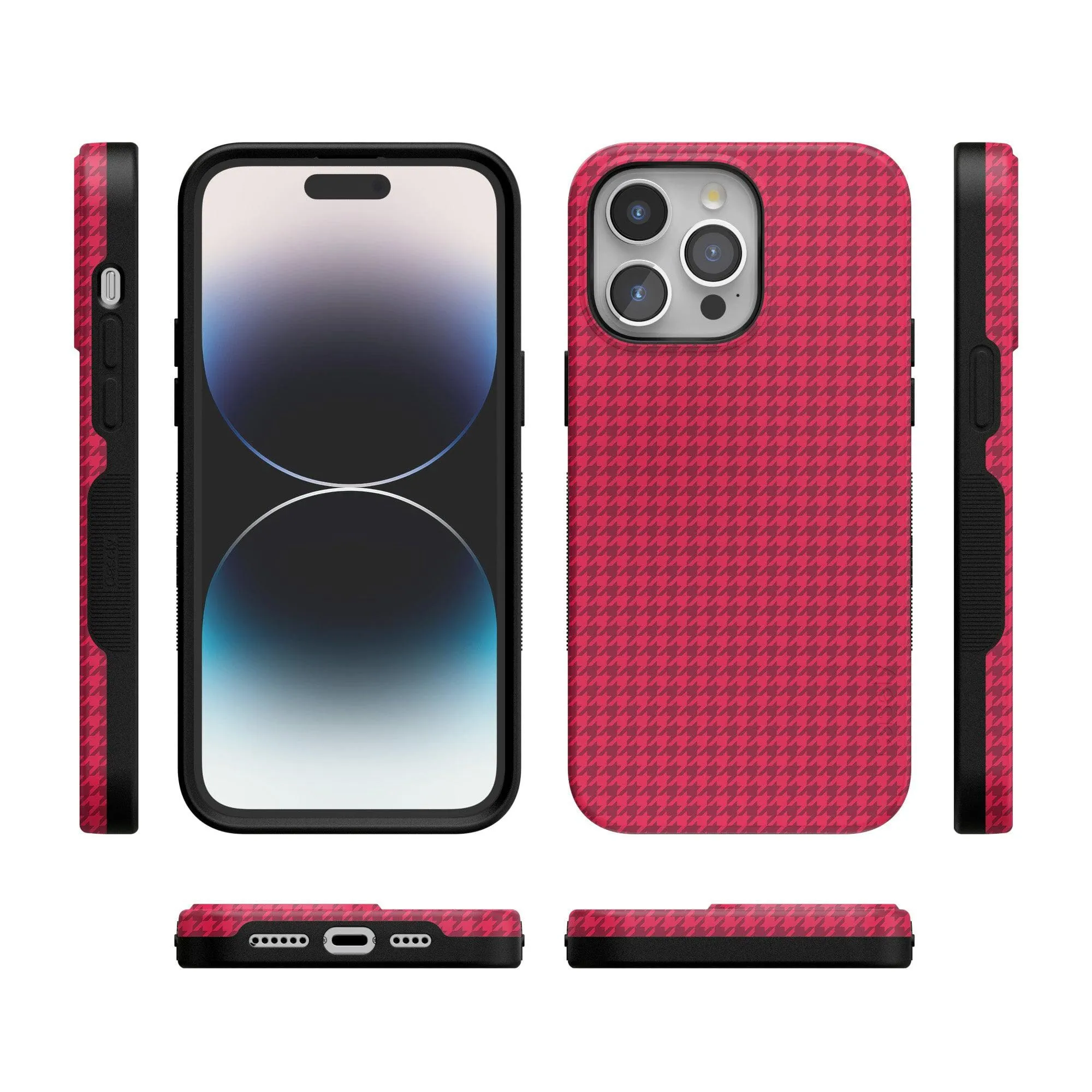 Best Dressed | Red Houndstooth Case