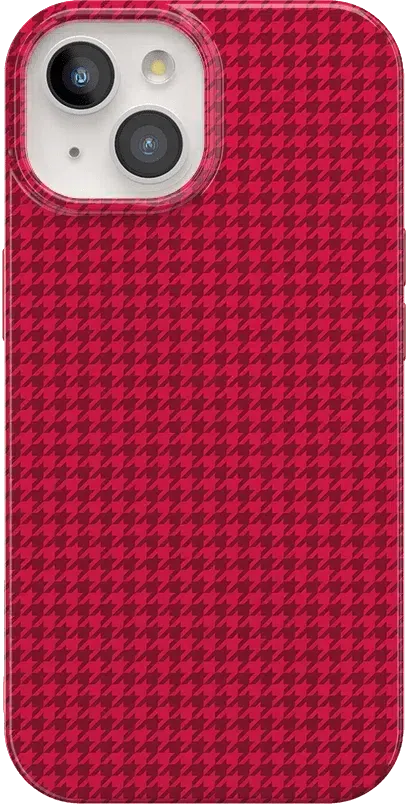 Best Dressed | Red Houndstooth Case