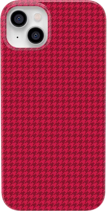 Best Dressed | Red Houndstooth Case