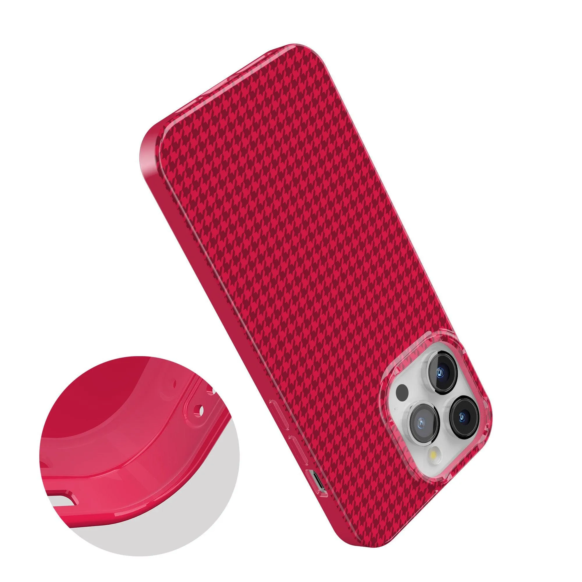 Best Dressed | Red Houndstooth Case