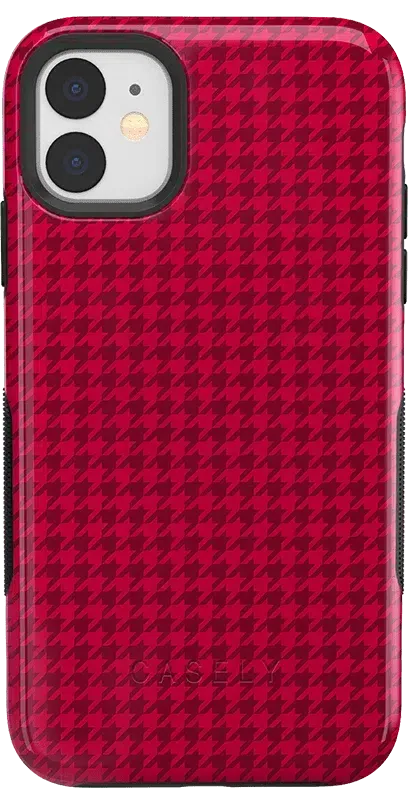 Best Dressed | Red Houndstooth Case