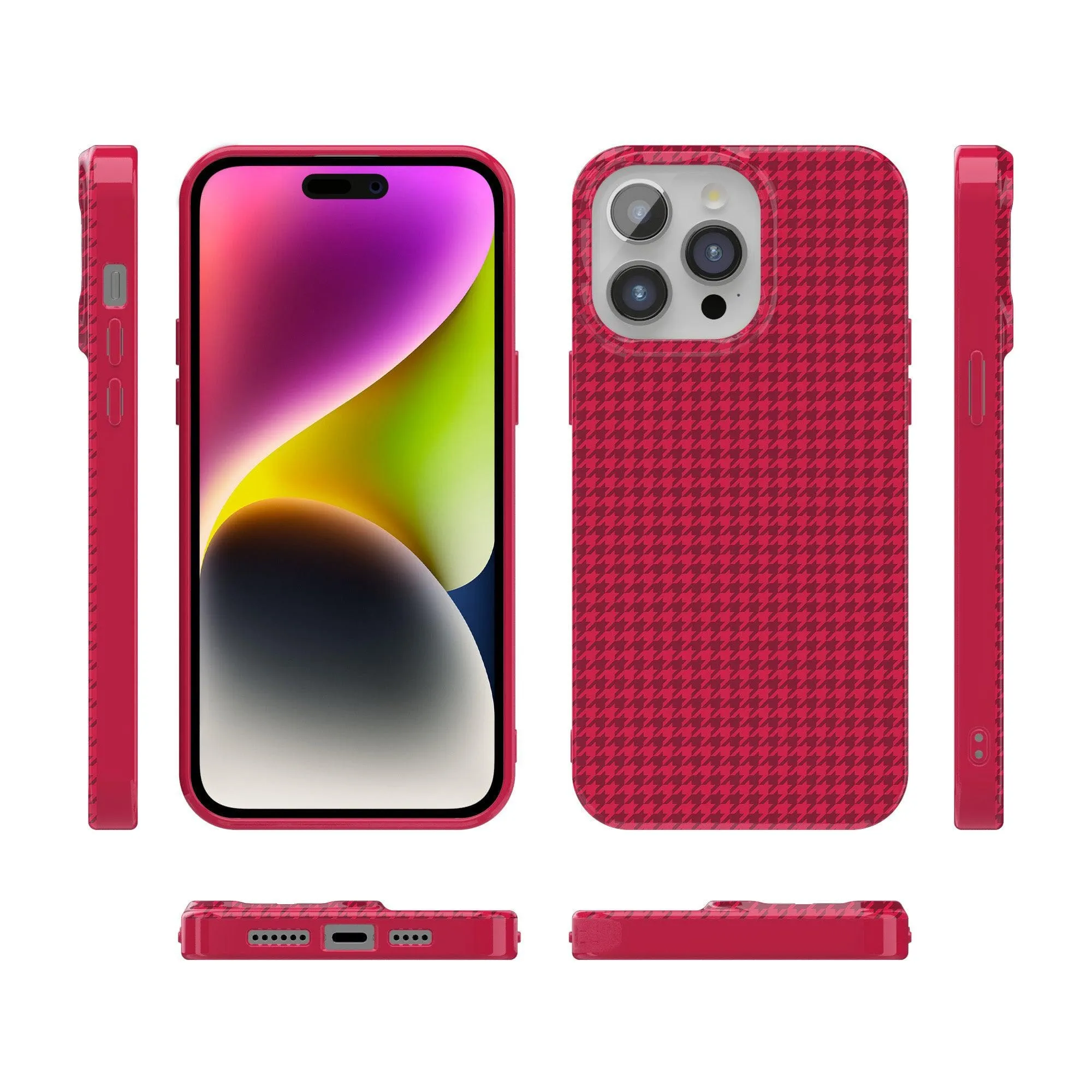 Best Dressed | Red Houndstooth Case