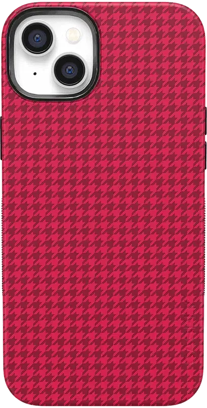 Best Dressed | Red Houndstooth Case