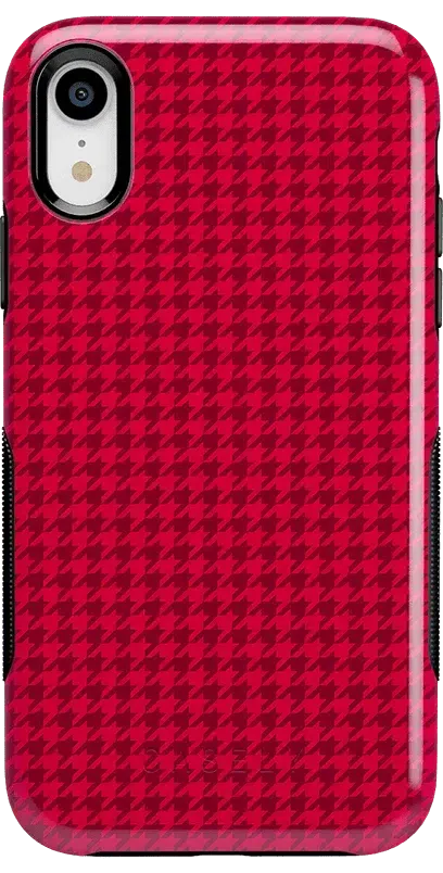 Best Dressed | Red Houndstooth Case