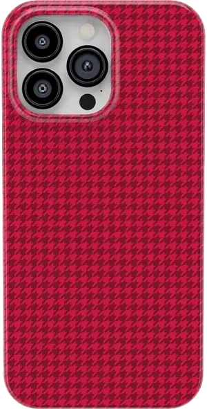 Best Dressed | Red Houndstooth Case