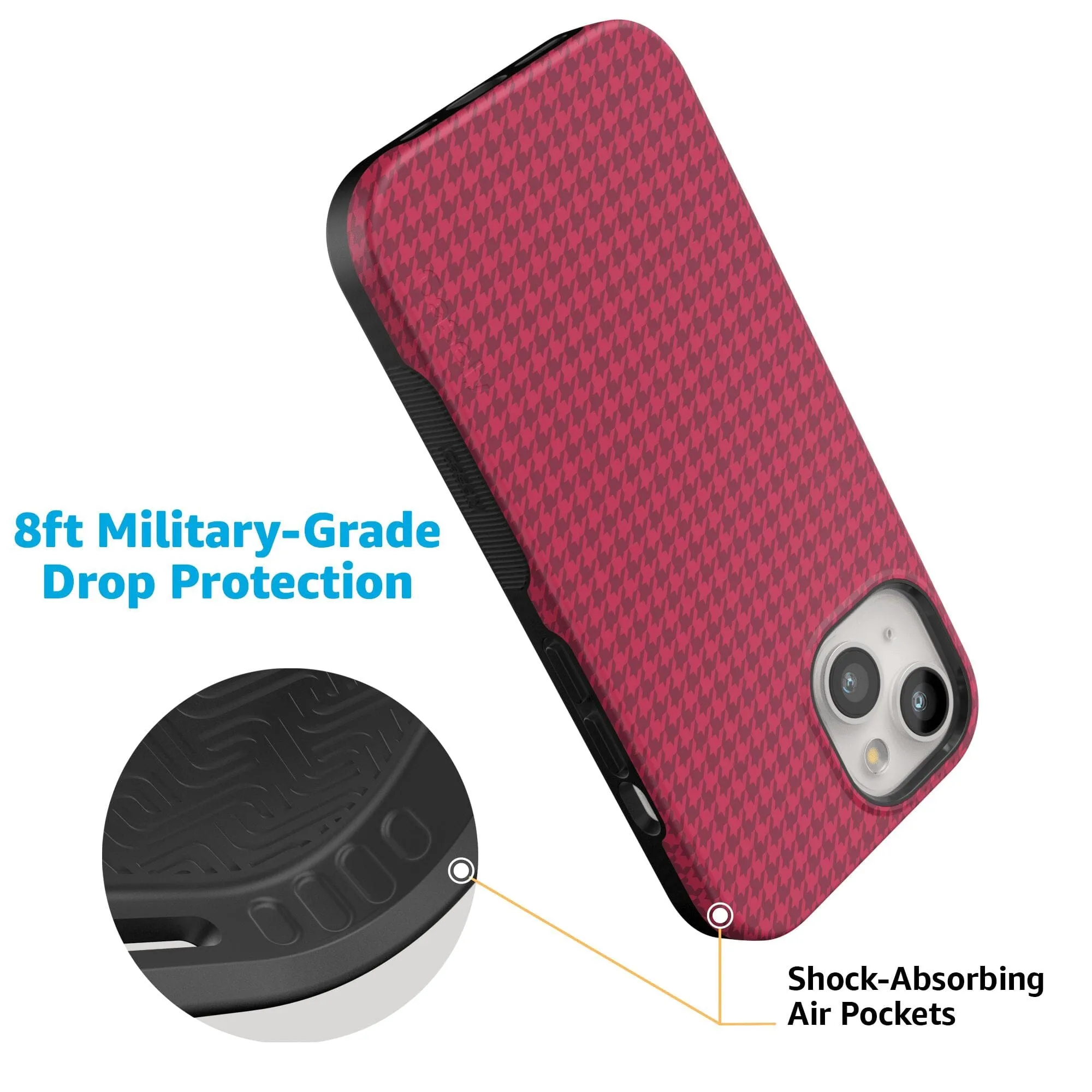 Best Dressed | Red Houndstooth Case