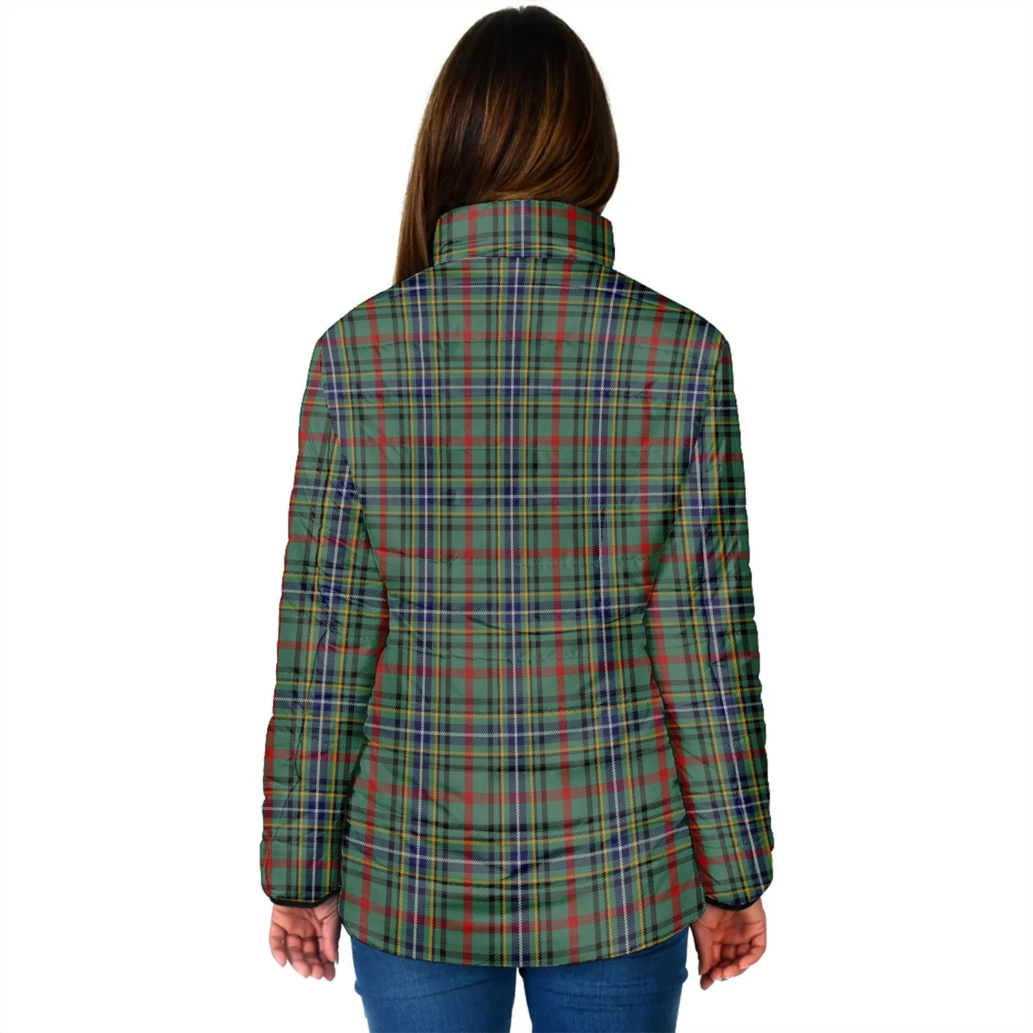 Bisset Tartan Padded Jacket with Family Crest