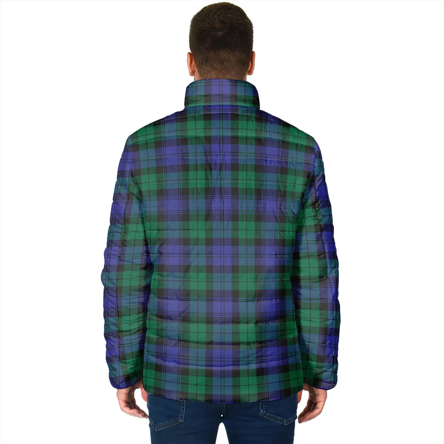 Black Watch Modern Tartan Padded Jacket