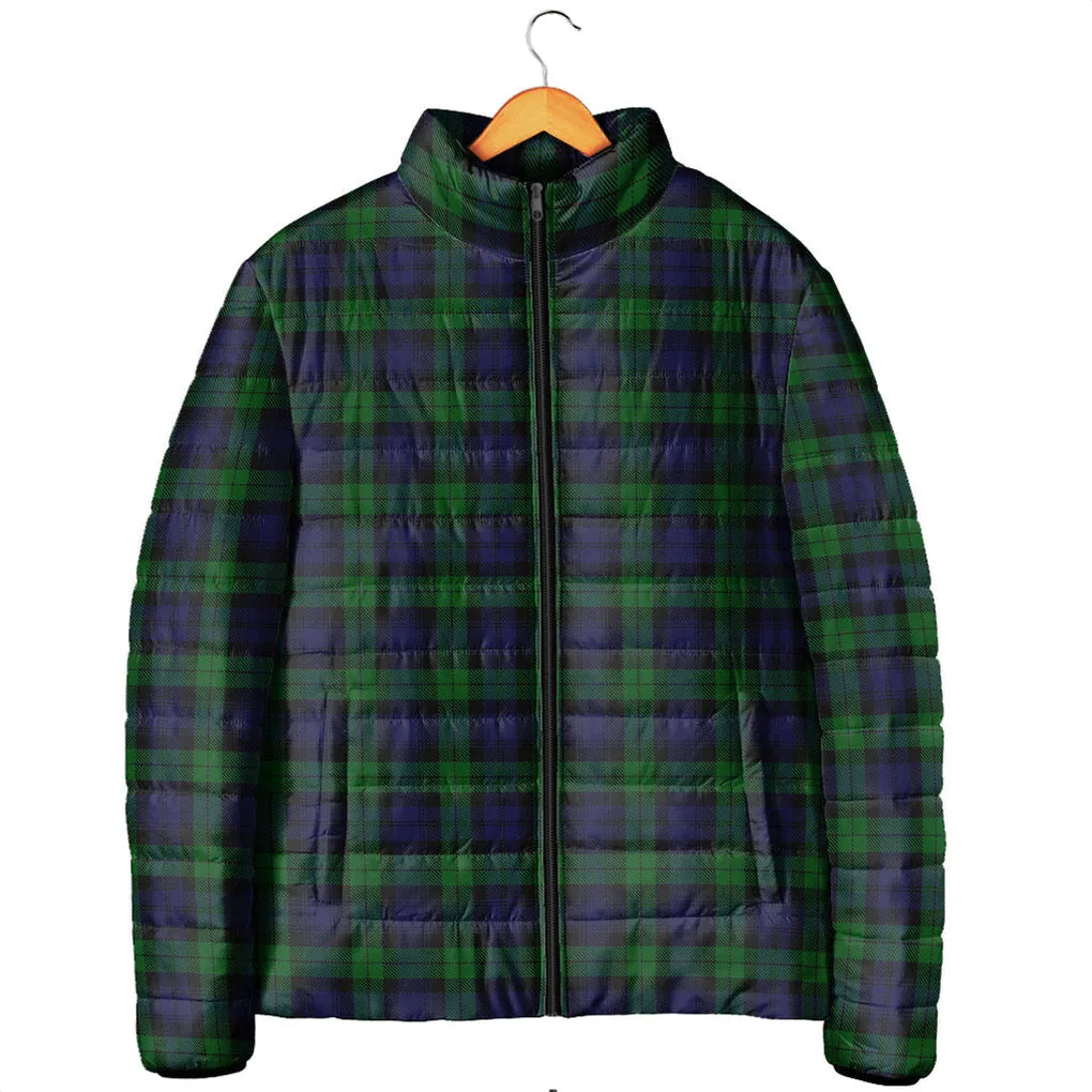 Black Watch Tartan Padded Jacket