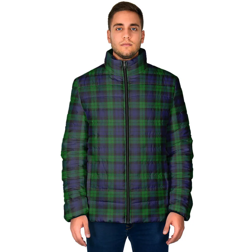 Black Watch Tartan Padded Jacket