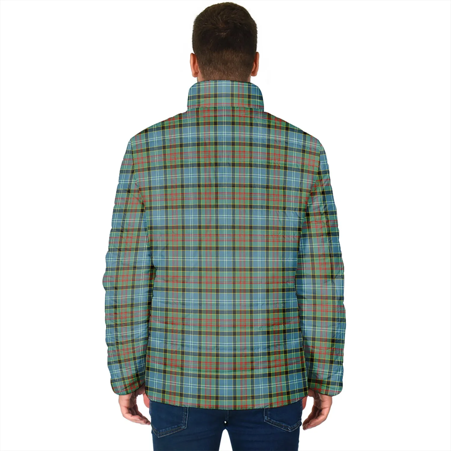 Brisbane Tartan Padded Jacket with Family Crest