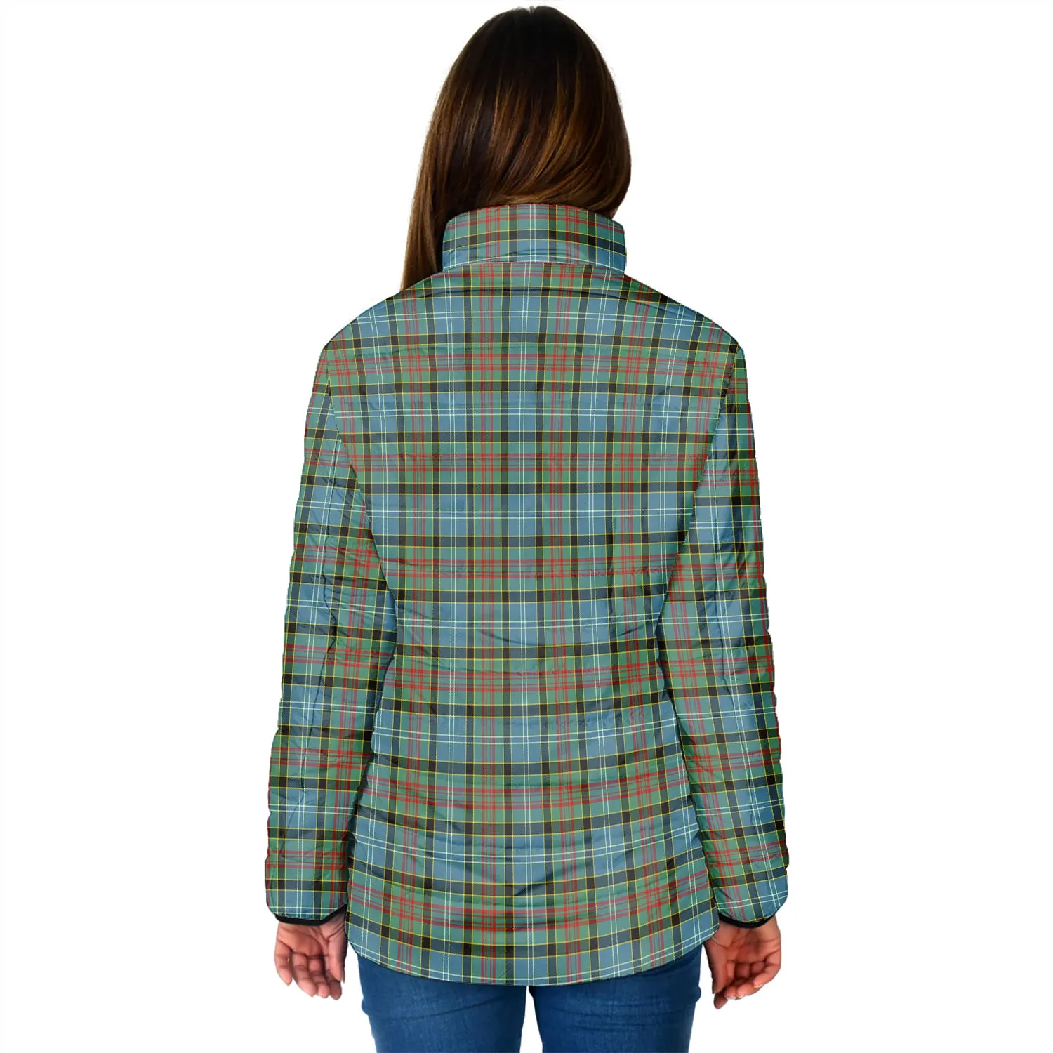 Brisbane Tartan Padded Jacket with Family Crest