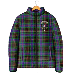 Brodie Hunting Modern Tartan Padded Jacket with Family Crest