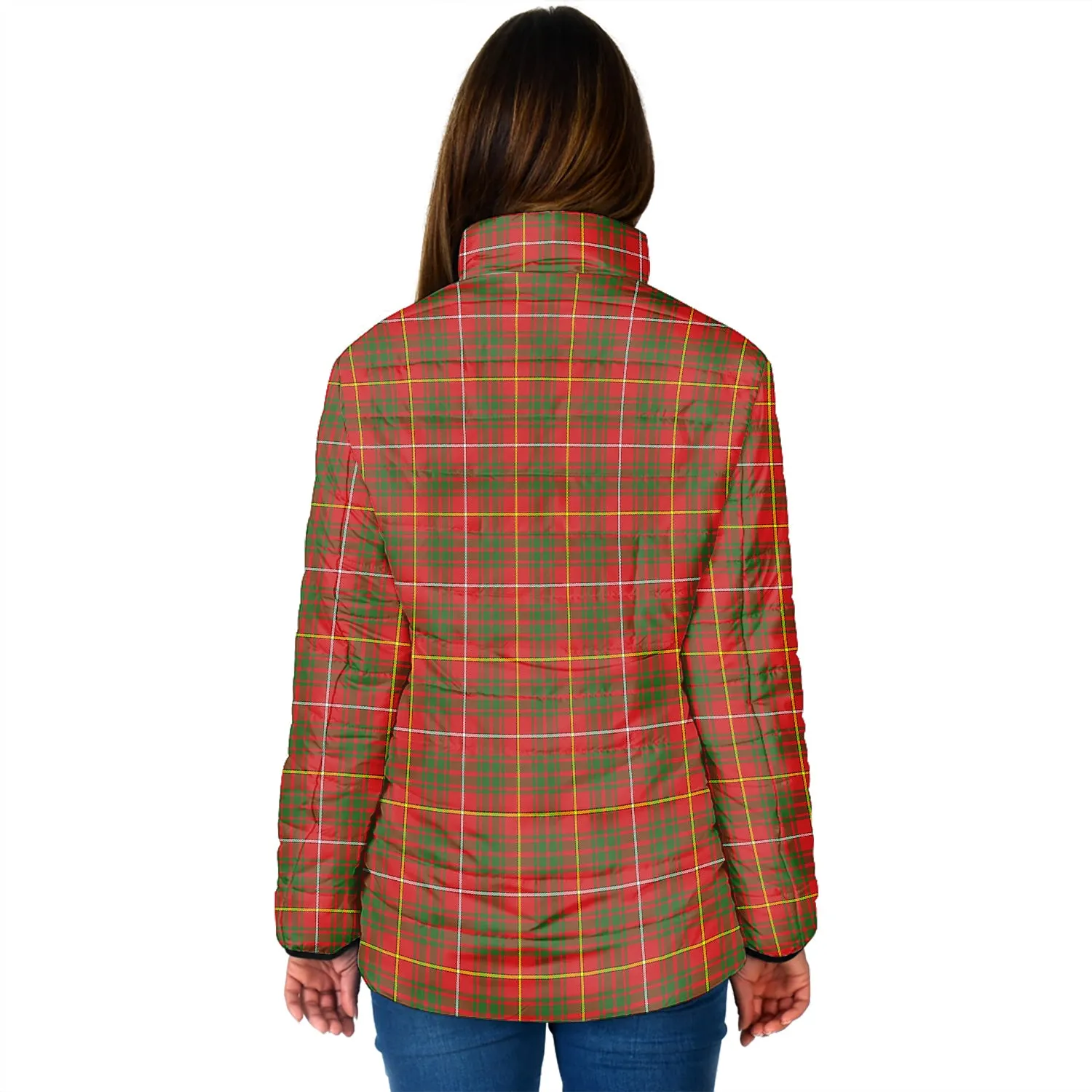 Bruce Modern Tartan Padded Jacket with Family Crest