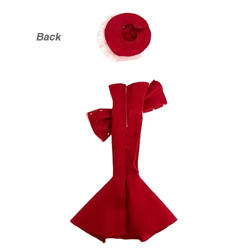 Chic 30cm Doll Dress with Hat  Ideal for Events