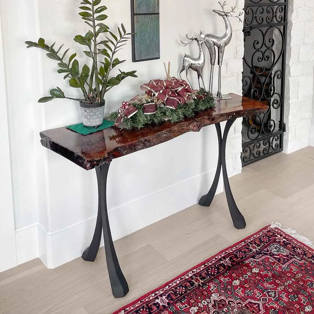 Console Table Legs 28H 16W Handmade Metal Design 209 Xeni