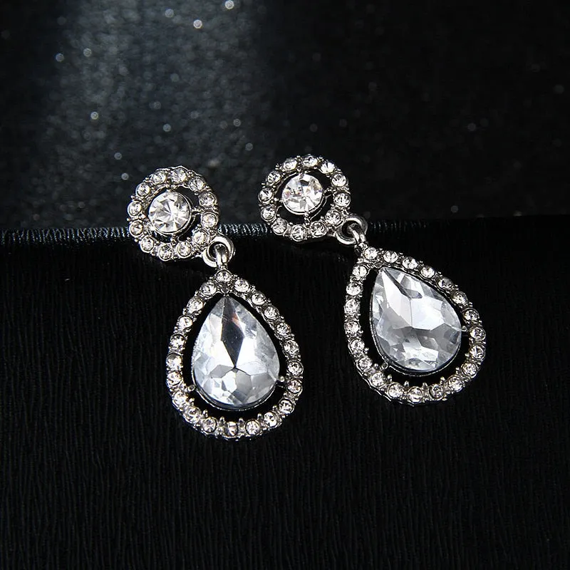 Crystal Teardrop Earrings