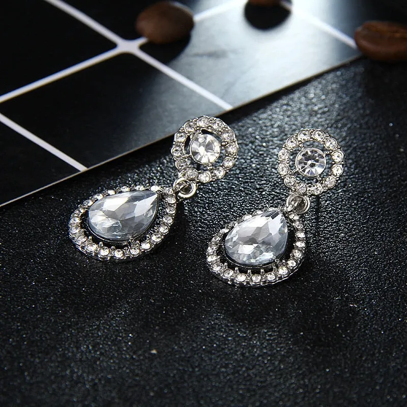 Crystal Teardrop Earrings